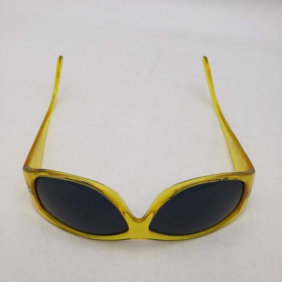 Vintage BLACK FLYS Sunglasses 'Kid's Kick' Clear Yellow VTG - Picture 7 of 11